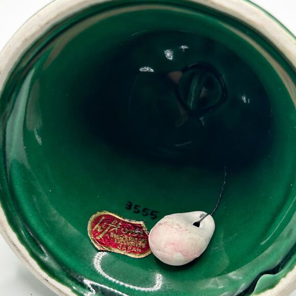 Vintage Norcrest Hand Painted Winking Santa Christmas Bell Japan - Picture 4 of 4
